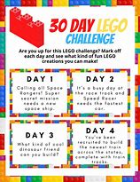 Image result for 30-Day LEGO Challenge Calendar