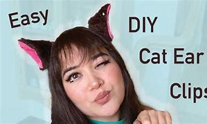 Image result for Cat Ear Hair Clips