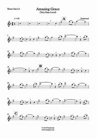 Image result for Beginner Tenor Saxophone Sheet Music