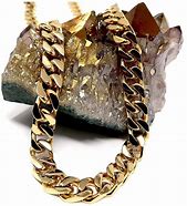 Image result for Real 24K Gold Cuban Link Chain