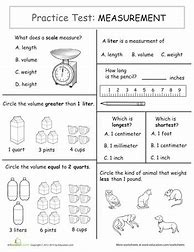 Image result for 3rd Grade Measuring Worksheet