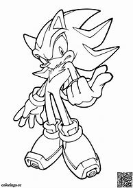 Image result for Shadow Black and White Drawing Sonic