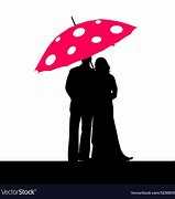 Image result for Couple with Umbrella Silhouette
