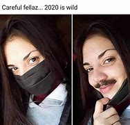 Image result for Girl with a Mustache Meme