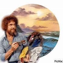 Image result for Bob Ross Sketch