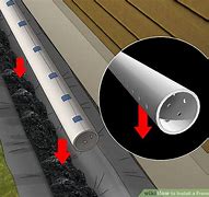 Image result for French Drain Pipe Holes Up or Down
