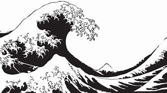Image result for Wave Circular Black and White
