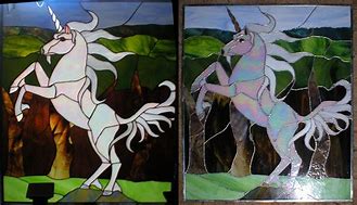 Image result for Captive Unicorn Stained Glass