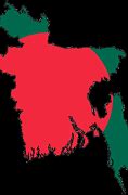 Image result for Bangladesh Map with Flag