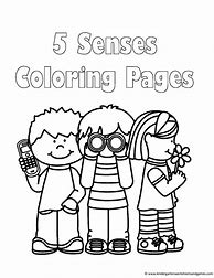 Image result for 5 Senses Coloring Sheet