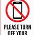 Image result for No Cell Phone Red
