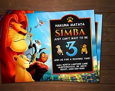 Image result for Lion King Birthday Invitations