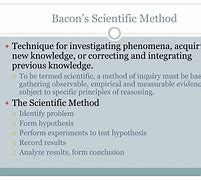 Image result for Scientific Method Bacon
