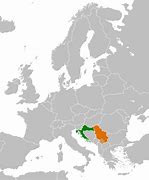 Image result for Serbia and Croatia Map