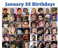 Image result for January 25 Birthdays
