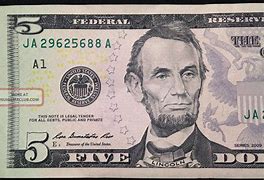 Image result for Orange Back 5 Dollar Bill