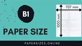 Image result for B1 Paper Size Comparison