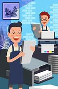 Image result for People Printing Book Animated Image