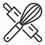 Image result for Baking Items Icons Clip Art Black and White