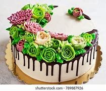 Image result for Happy Birthday Cake with Flowers