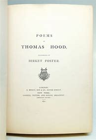 Image result for Thomas Hood Poems