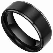 Image result for Men's Ring Matte Black