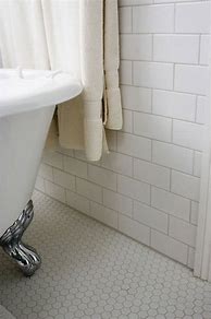 Image result for White Hexagon Bathroom Floor Tile