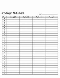 Image result for iPad Sign Out Sheet