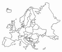 Image result for Map of Europe Black and White