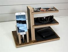 Image result for Wireless Charger Stand Wood