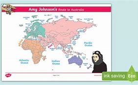 Image result for Amy Jonhson Map