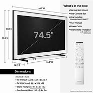 Image result for 75 TV Size