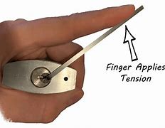 Image result for Lock Pick Tension Tool Template Actual Size