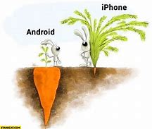 Image result for Carrot Apple vs Android Meme