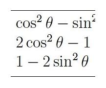 Image result for Cos X Formula