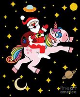 Image result for Santa Riding a Unicorn