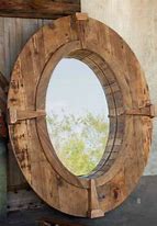 Image result for Rustic Oval Mirror
