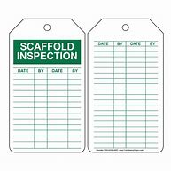 Image result for Free Printable Scaffold Inspection Tags