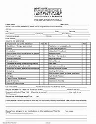 Image result for New Employee Physical Form