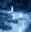 Image result for Beautiful Blue Christmas Candles