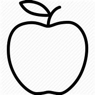 Image result for Black and White Apple Template