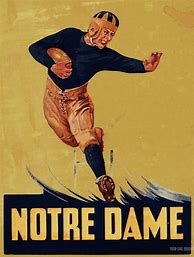 Image result for Notre Dame Football Art