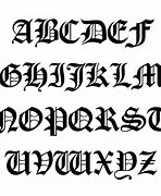 Image result for Old English Font Letter Z