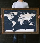 Image result for Wall World Map with Pins