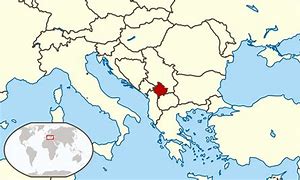 Image result for Kosovo and Serbia On World Map