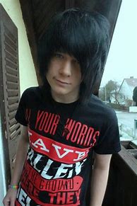 Image result for Cute Emo Boy Black Hair