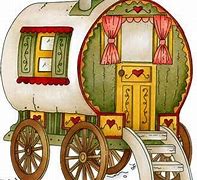 Image result for Cartoon Gypsy Wagon
