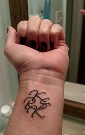 Image result for Initial Tattoos On Wrist