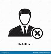 Image result for Inactive Employee Icon with X