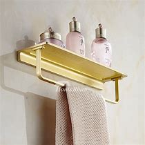 Image result for Brass Shelf for Bathroom